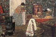 Maid cleaning the room Edouard Vuillard